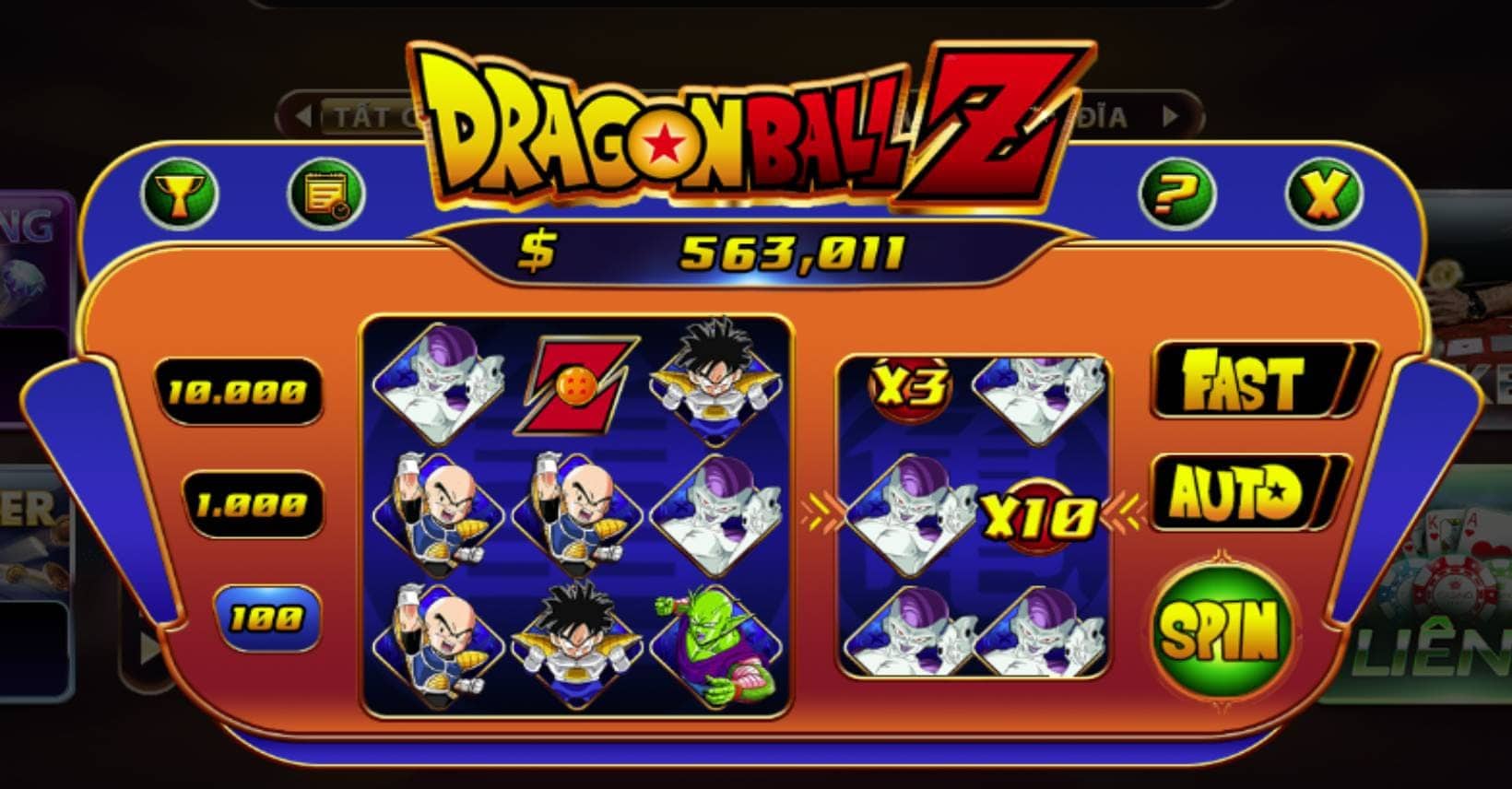 Giai ma game no hu Dragon Ball Z Sunwin an hu 53 000 000