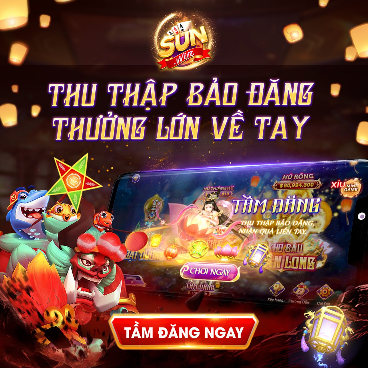 thu bảo đăng tiền về tay vơi sunwin