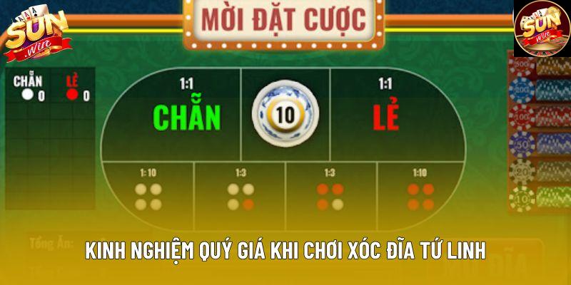 Kinh nghiệm quý giá khi chơi xóc đĩa tứ linh