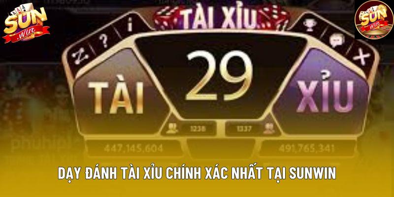Dạy đánh tài xỉu chính xác nhất tại Sunwin