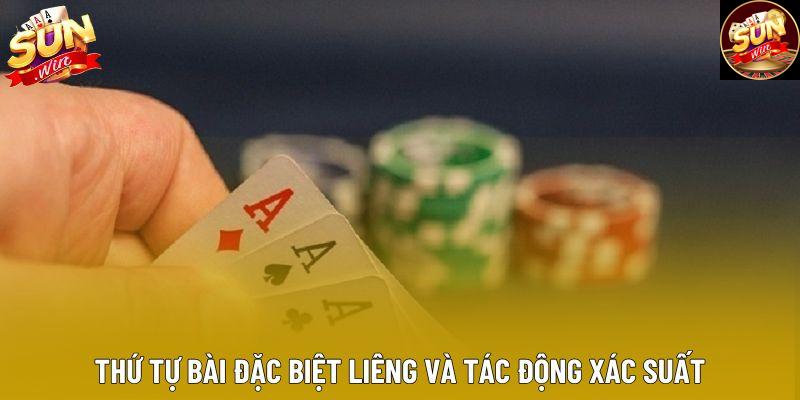 Thứ tự bài đặc biệt liêng và tác động xác suất